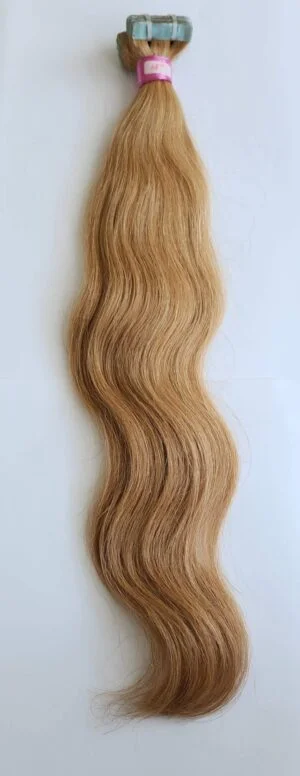 REMY INDIAN HAIR TAPE IN EXTENSIONS 27 STRAWBERRY BLONDE