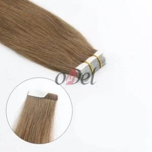 REMY INDIAN HAIR TAPE IN EXTENSIONS 20PCS 50G 6 LIGHT BROWN (CLEARANCE SALE)