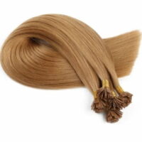 RAW SLAVIC DONOR COLOUR HAIR FLAT-TIP HAIR EXTENSIONS 50G 8 ASH BROWN