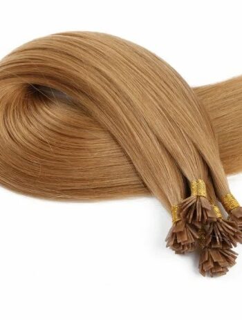RAW SLAVIC DONOR COLOUR HAIR FLAT-TIP HAIR EXTENSIONS 50G 8 ASH BROWN
