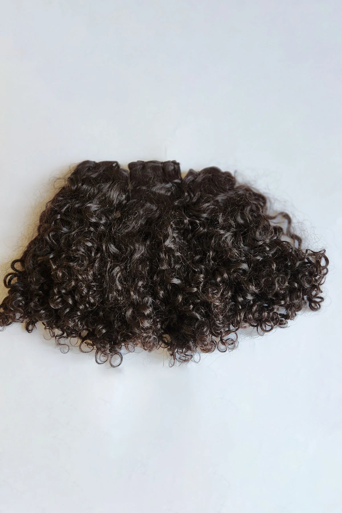 PURE RAW VIRGIN BURMESE DOUBLE DRAWN CURLY HAIR 300G 18INCHES