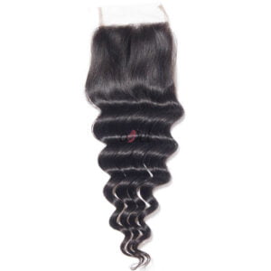 Raw virgin Filipino Deep Wave hair lace closure