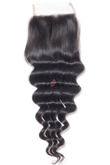 Raw virgin Filipino Deep Wave hair lace closure