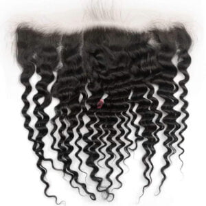 Raw virgin Indonesian deep wave hair HD lace frontal