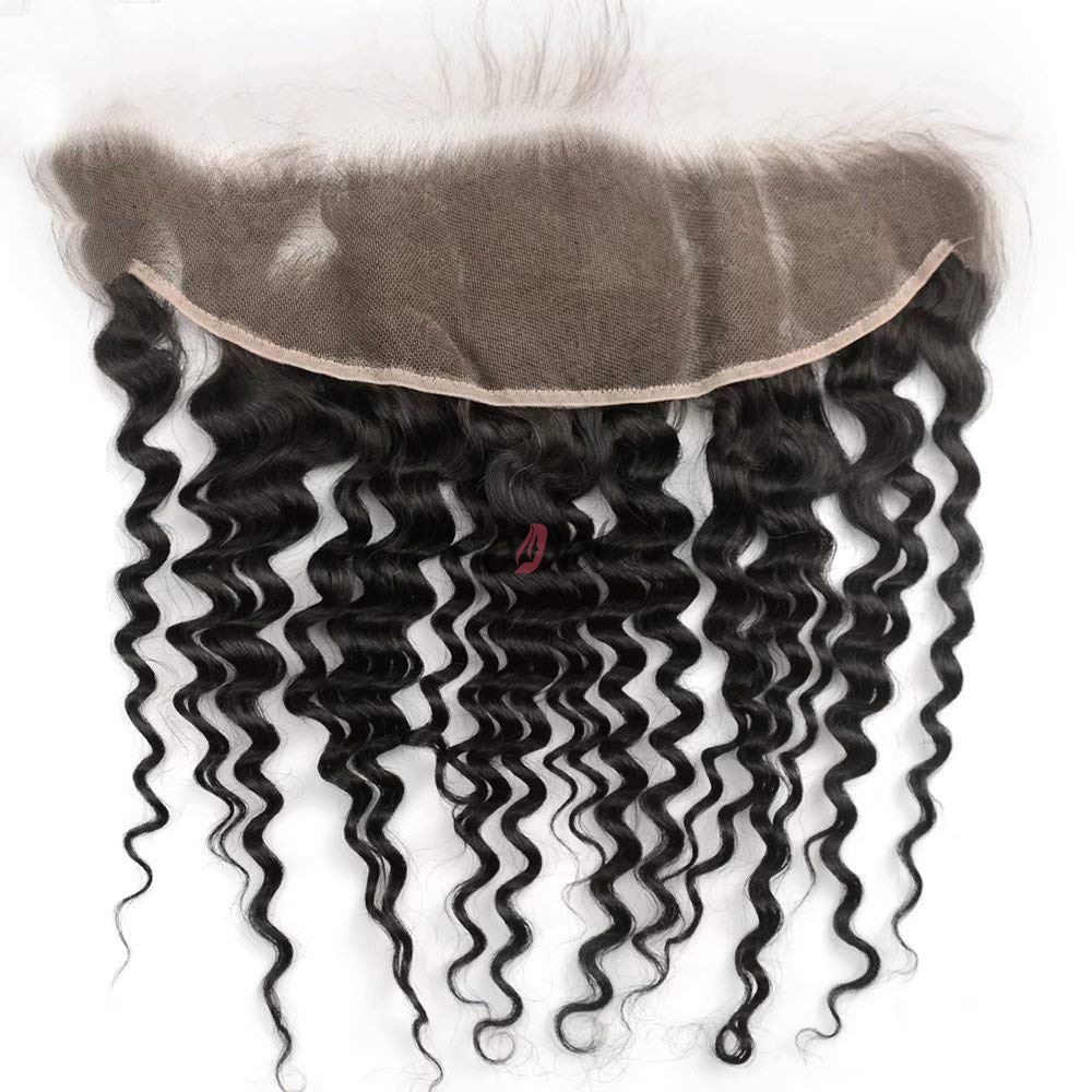Raw virgin Indonesian deep wave hair HD lace frontal