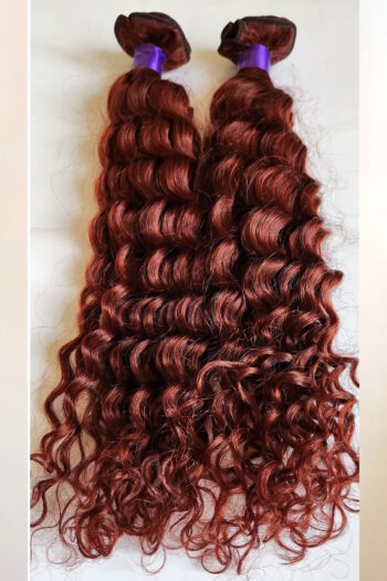 REMY BURMESE DONOR WEFT WAVY HAIR 200G 18INCHES COLOUR 99J