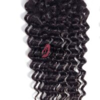 Raw virgin Indonesian deep wave curly hair lace closure