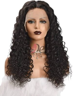 VIRGIN REMY BURMESE DEEP CURLY HD LACE FRONTAL WIG 180 DENSITY