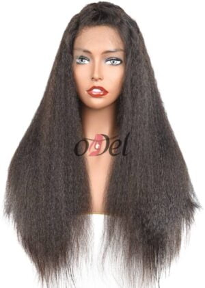 VIRGIN REMY FILIPINO KINKY STRAIGHT HD LACE FRONTAL WIG