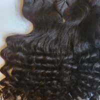 FUNMI CURLS raw Virgin straight/Curly Hair Natural Colour 18inches 300g