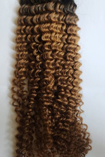 REMY Indian OMBRE KINKY CURL HAIR NATURAL COLOUR_10