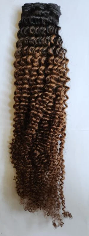 VIRGIN REMY BURMESE OMBRE KINKY CURL HAIR NATURAL COLOUR_10