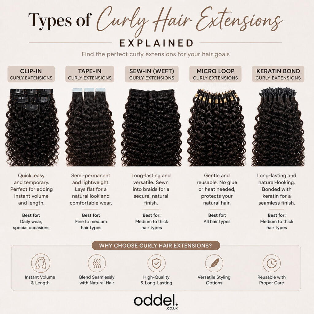 Types of Curly Hair Extensions